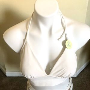 White Bikini Top Forever 21 Size Medium NEW!